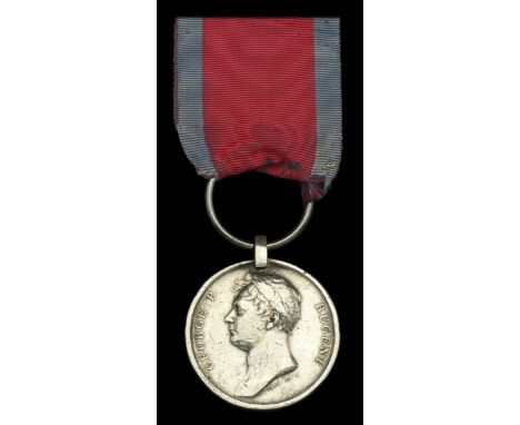 Waterloo 1815 (John Wo[od 2]nd R[eg]t. 59th [R]eg. Foot.) with replacement steel clip and split ring suspension, traces of br