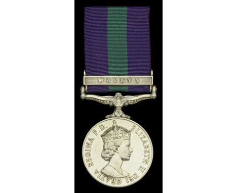 General Service 1918-62, 1 clasp, Malaya, E.II.R., 2nd issue (22714470 Fus. R. W. Davies. R.W.F.) good very fine  £40-£50