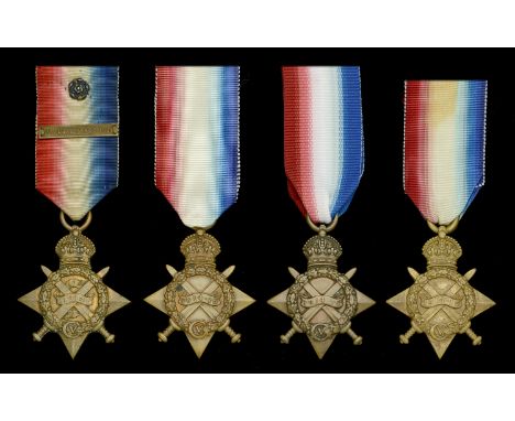 1914 Star, with clasp (7561 Pte. T. Kearns. Ches: R.); 1914-15 Star (3) (10202 Pte. H. Johnson. Ches; R.; 3510 Pte. J. Parsle