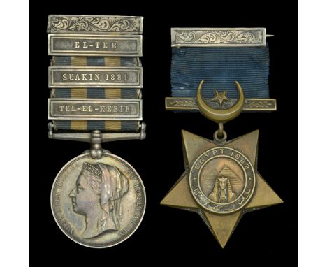 Pair: Petty Officer First Class A. H. Rewell, Royal Navy, who was severely wounded during the action at El-Teb on 29 February