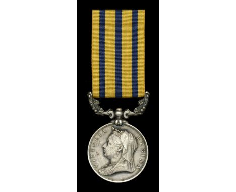 British South Africa Company Medal 1890-97, reverse Rhodesia 1896, no clasp (...... 1/R. Dub. Fus.) name erased, edge bruisin