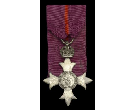 The Most Excellent Order of the British Empire, M.B.E. (Military) Member’s 1st type breast badge, silver, hallmarks for Londo