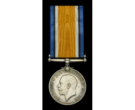 The British War Medal 1914-20 awarded to Lieutenant T. J. J. Fenwick, 18 Squadron, Royal Air Force, late Private Middlesex Re
