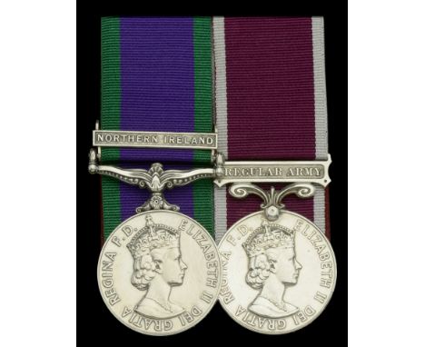 Pair: Sergeant M. Metcalfe, Royal Artillery  General Service 1962-2007, 1 clasp, Northern Ireland (24188404 Gnr. M. Melcalfe 