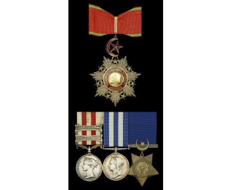 A well-documented Defence of Lucknow and Egypt campaign group of four awarded to Colonel W. Cleland, Royal Dublin Fusiliers  