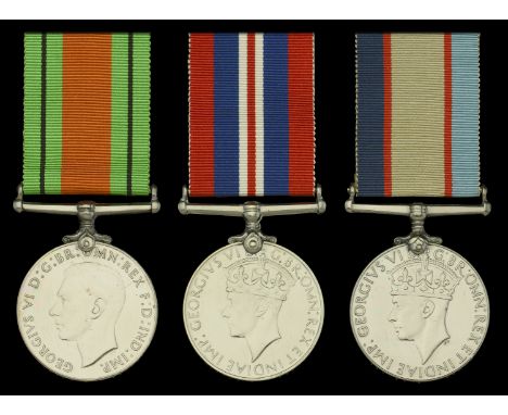 Three: Flying Officer R. J. Sexton, D.F.C., Royal Australian Air Force  Defence and War Medals 1939-45; Australia Service Med