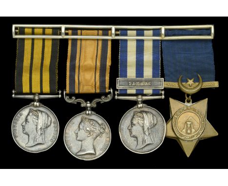 Four: Petty Officer First Class J. Smith, Royal Navy  Ashantee 1873-74, no clasp (J. Smith. A.B. H.M.S. Himalaya. 73-74); Sou