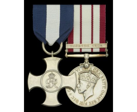 The outstanding and excessively rare post-War ‘Yangtze Incident’ D.S.C. pair awarded to Flight Lieutenant M. E. Fearnley, Roy