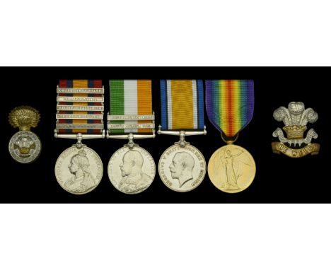 Four: Private E. R. Williams, Royal Welsh Fusiliers, later Welsh Regiment  Queen’s South Africa 1899-1902, 5 clasps, Cape Col