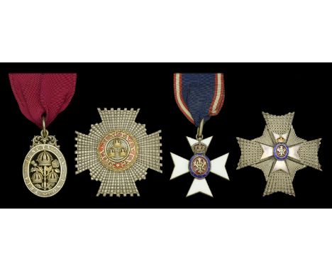 The K.C.B. and K.C.V.O. sets of insignia attributed to Sir Ralph Endersby Harwood, who rose from humble beginnings as a G.P.O