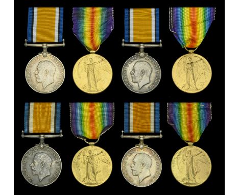 Pair: Gunner E. J. Bartington, Royal Field Artillery, who died on the Western Front on 8 October 1918 British War and Victory