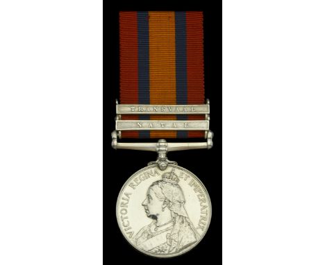 Queen’s South Africa 1899-1902, 2 clasps, Natal, Transvaal (1037 Pte. J. Riley, R. Welsh Fus:) extremely fine £100-£140