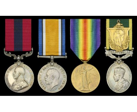 A Great War 1918 ‘Western Front’ D.C.M. group of four awarded to Company Sergeant Major F. W. Bailey, 3rd Battalion, Canadian