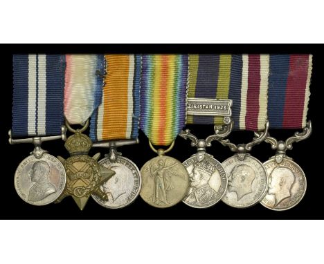 A D.S.M. group of seven miniature dress medals representative of those worn by Warrant Officer J. R. Woollard, Royal Air Forc