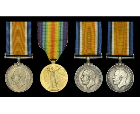 Pair: Leading Mechanic E. W. R. Traviss, M.B.E., Royal Naval Air Service British War and Victory Medals (F.6605 E. W. R. Trav