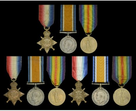 Three: Private J. Charlesworth, Cheshire Regiment 1914-15 Star (25693 Pte. J. Charlesworth. Ches. R.); British War and Victor