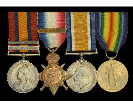 Four: Senior Reserve Attendant R. Grindle, Royal Naval Auxiliary Sick Berth Reserve, late King’s Royal Rifle Corps  Queen’s S