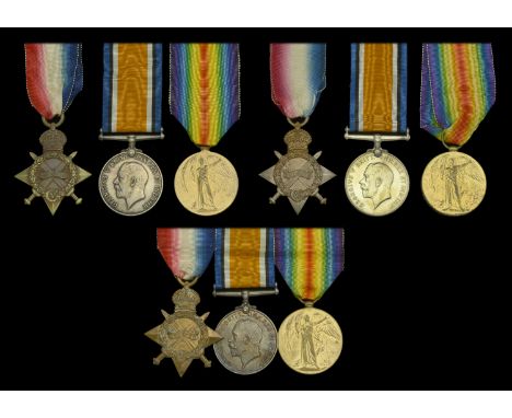 Three: Acting Sergeant E. T. Young, Royal Engineers 1914-15 Star (72048. 2-Cpl. E. T. Young. R.E.); British War and Victory M