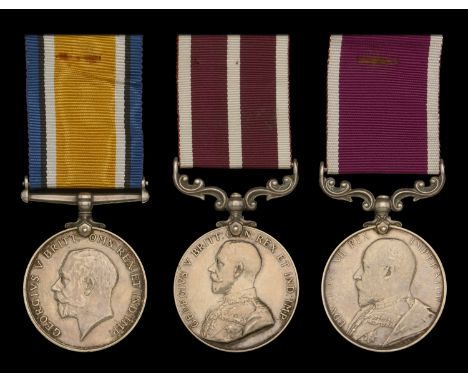 Three: Regimental Sergeant Major A. W. Keefe, Royal Field Artillery  British War Medal 1914-20 (88672 T.W.O.Cl.1. A. W. Keefe