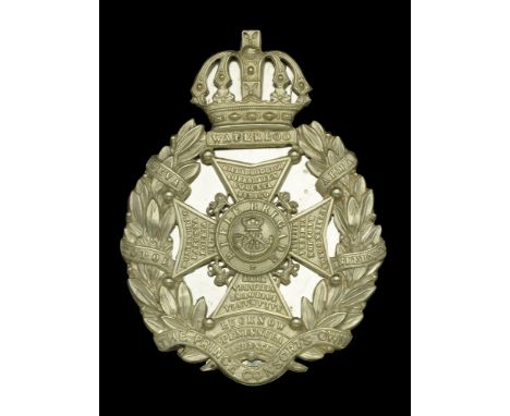 Rifle Brigade Officer’s Shoulder Belt Plate A good example, on a white metal plate within a laurel wreath with battle honours