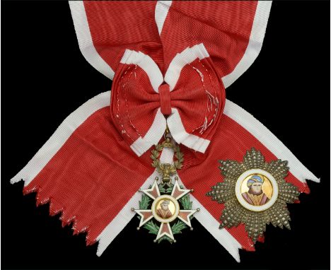 An exceptionally rare Zanzibar Order of the Brilliant Star First Class Set of Insignia.  Zanzibar, Sultanate, Order of the Br