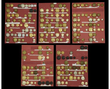 Buttons. A good selection of Canadian Infantry Regimental Buttons, over five cards, including Victorian examples for the Gove