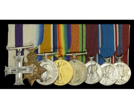 A Great War ‘Salonika operations’ M.C. group of eight awarded to Captain Sir Douglas S. Gibbon, Royal Welsh Fusiliers  Milita