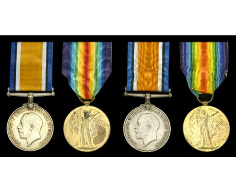 Pair: Second Lieutenant F. G. Cartwright, Royal Garrison Artillery British War and Victory Medals (2.Lieut. F. G. Cartwright.