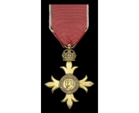 The Most Excellent Order of the British Empire, O.B.E. (Civil) Officer’s 2nd type breast badge, silver-gilt, in Royal Mint ca