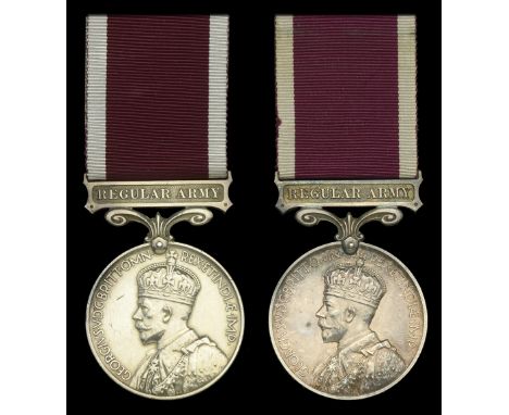 Army L.S. & G.C., G.V.R., 3rd issue, Regular Army (2) (3644809 W.O. Cl.II. H. Barker, P.W. Vols.; 2811431 W.O. Cl.II. W. N. V