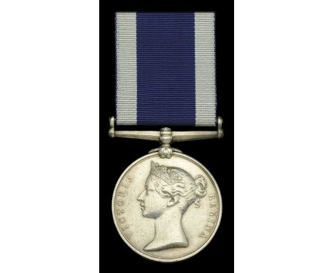 Royal Navy L.S. & G.C., V.R., narrow suspension (J. J. Evens, P.O. 1Cl., H.M.S. Vivid.) impressed naming, polished with light