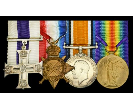 A Great War M.C. group of four awarded to Lieutenant-Commander S. H. Fish, Royal Naval Volunteer Reserve, Commanding Hood Bat