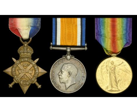 Three: Private W. E. Lynch, Army Ordnance Corps  1914 Star (S-7929 Pte. W. E. Lynch. A.O.C.); British War and Victory Medals 