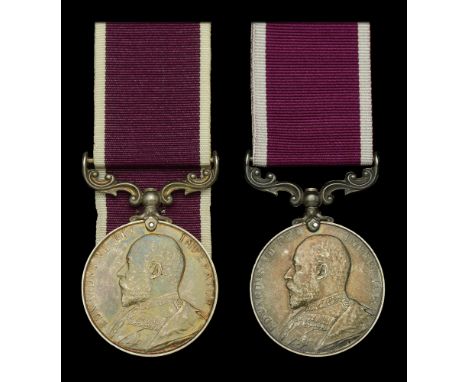 Army L.S. & G.C., E.VII.R. (2) (6701 Serjt. G. Bryon. R.H.A.; 59257 A/Bmbr: H. J. Davis. R.H.A.) edge knock to second, very f
