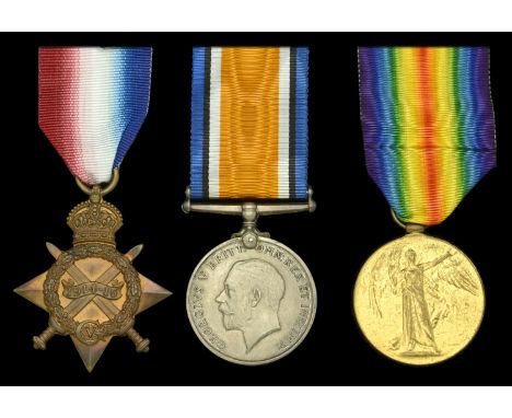 Three: Surgeon G. A. Walker, Royal Navy, attached 1st Field Ambulance, Royal Naval Division, who was killed in action during 