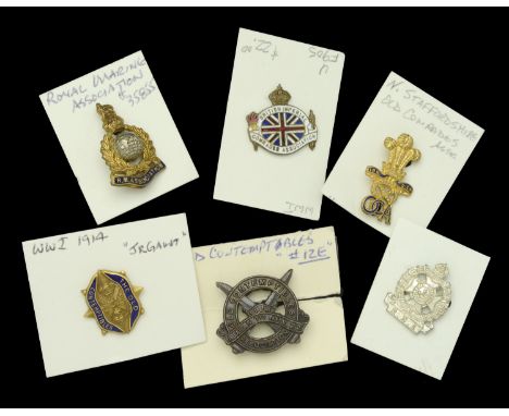 Regimental Sweetheart Brooches with Old Comrades Association and Regimental Lapel Insignia. A good selection of Regimental Sw