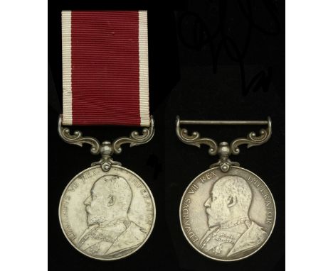 Army L.S. & G.C., E.VII.R. (2) (92436 Sth: Q.M. Sjt: D. Dempsey. R.G.A.; 16489 Musician J. Walbey. R.G.A.) contact marks, nea