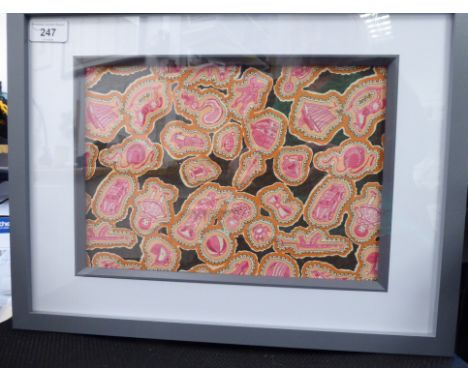 A Grayson Perry fabric panel 'Sissy Liberty' C2008 for Liberty of London&nbsp; 11" x 8"&nbsp; framed