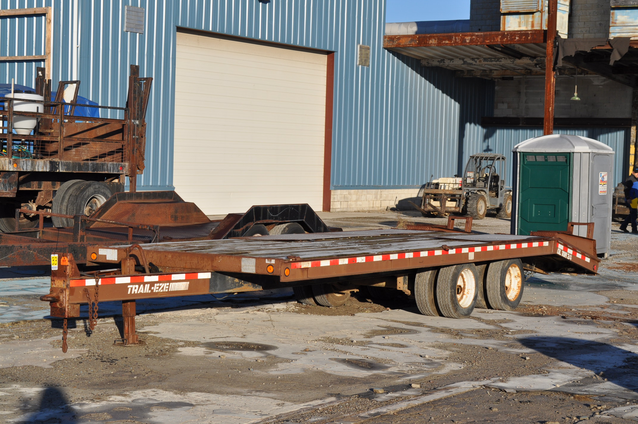 Pintle hitch dual wheel trailer, Title will be mailed certified mail in