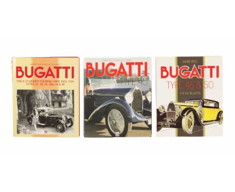 A COLLECTION OF THREE BUGATTI HARDBACK BOOKS BY BARRIE PRICE and Louis Arbey 