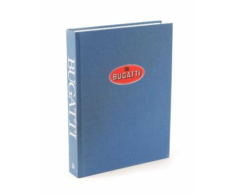 ‘BUGATTI MAGNUM’ HARDBACK BOOK BY HUGH CONWAY &amp; MAURICE SAUZAY With the original simulated brushed steel slip34cm high
