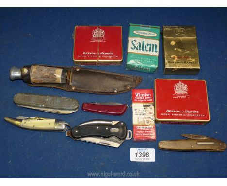 A small quantity of unopened Cigarettes including Benson &amp; Hedges Special Filter and Menthol Fresh Salem, Wilkinson Sword