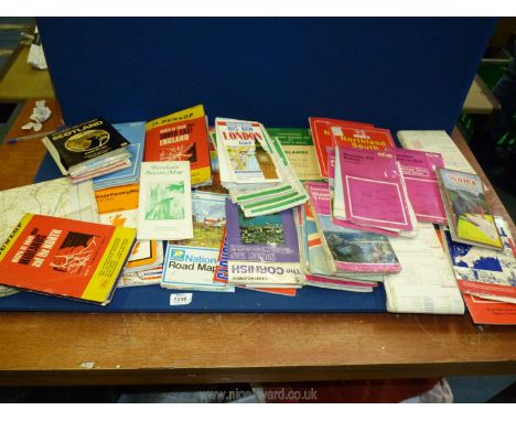A quantity of Ordnance Survey maps including The Cotswolds, Guildford &amp; Horsham, Hereford, South Wales, Pembroke, Avon, e