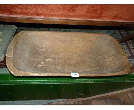A wooden Dough Trough, 28'' long.