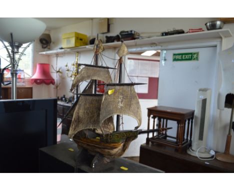 A model three mast ship