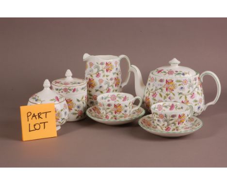 A second half 20th century Minton porcelain Haddon Hall tea service eight 
