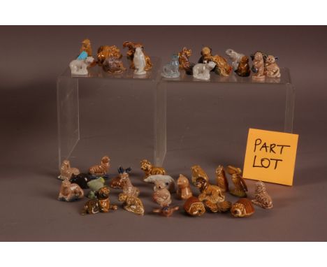 A collection of Wade Whimsies ceramic animals, approx 70