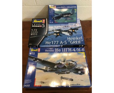 Revell model kits: military aircraft 1:72 scale (3)