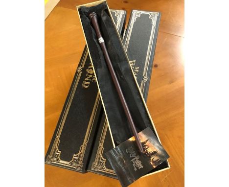 HARRY POTTER: Ten boxed collectable magic wands to include Death Easters, George Weasley, James Potter etc