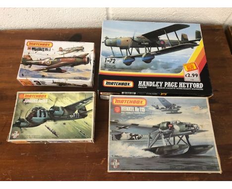 Matchbox model making kits: 1/72 scale, military aircraft (4)